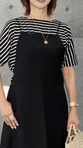 【エクラ 華組　伊藤美帆さん】エクラ別注！［大人のボーダーT］真夏の4style