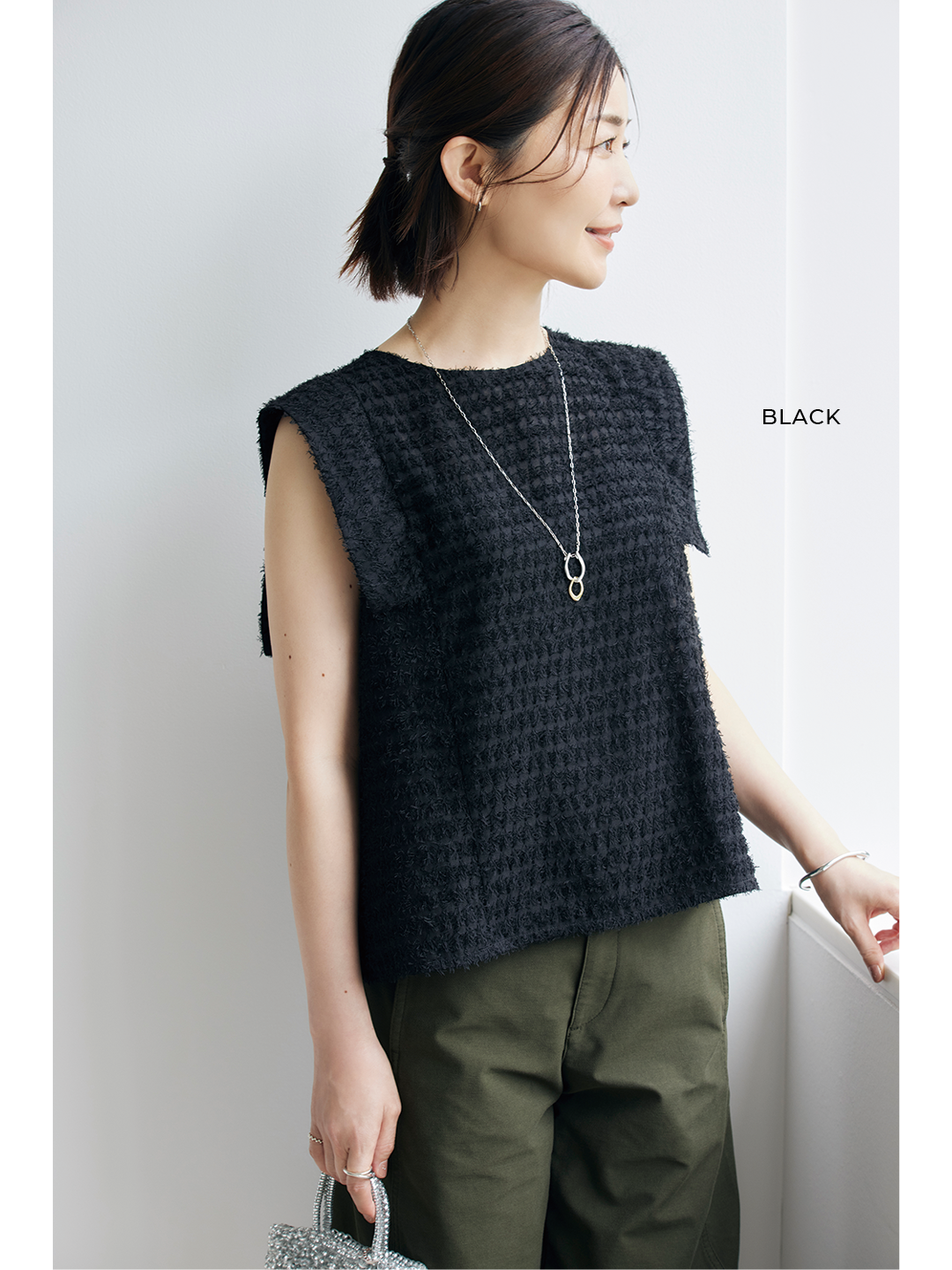 M7days【tomomiyuさんコラボ】ジャカードスクエアトップス tomomiyu’s Outfit2