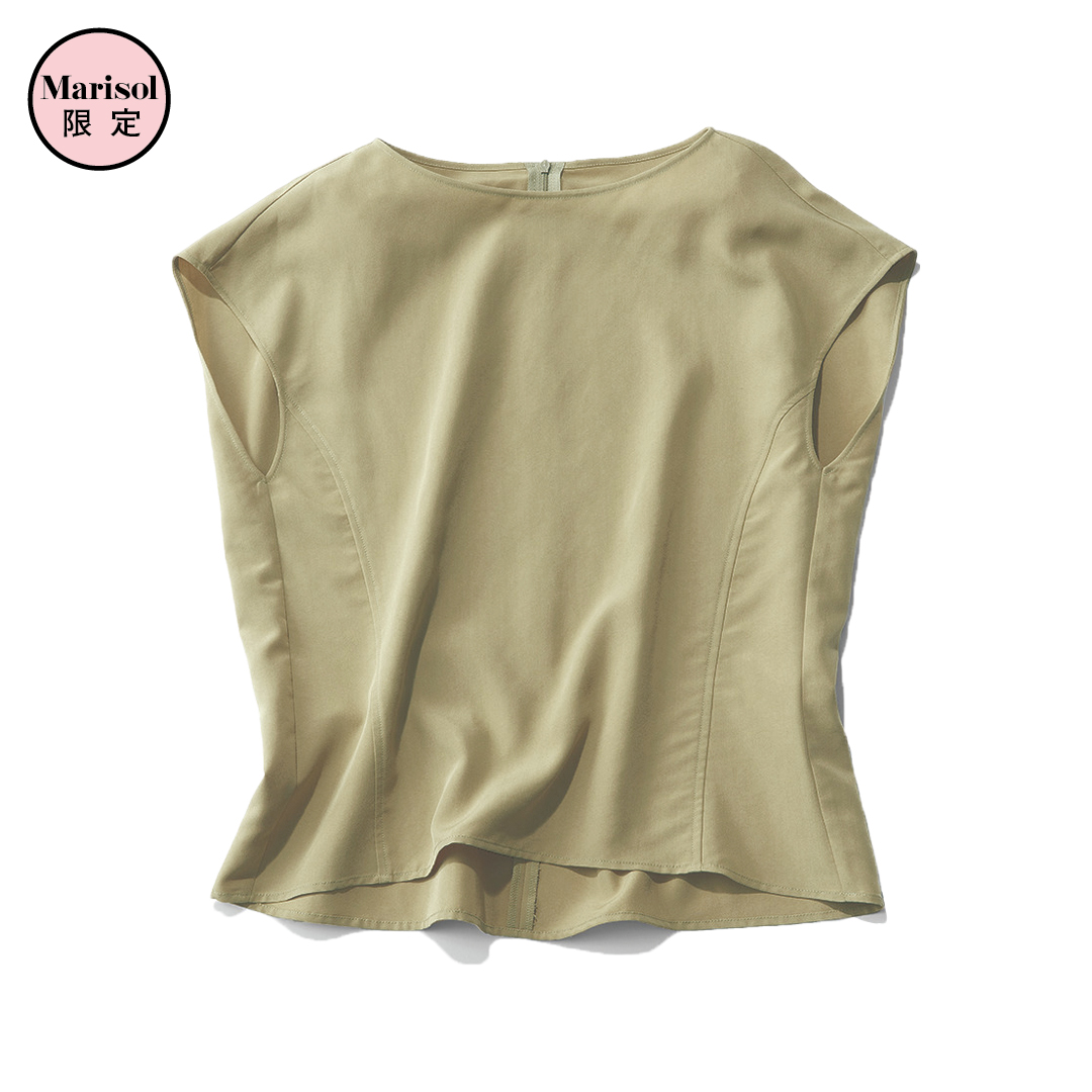 エムセブンデイズの【高園あずささんコラボ】フィブリルとろみTブラウス