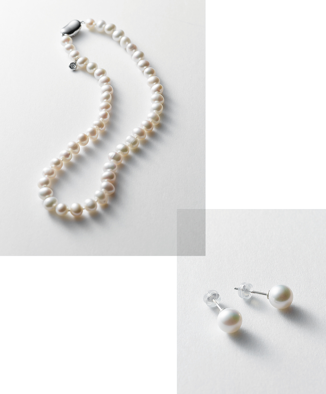 ロエフの淡水パールネックレス＆ピアス