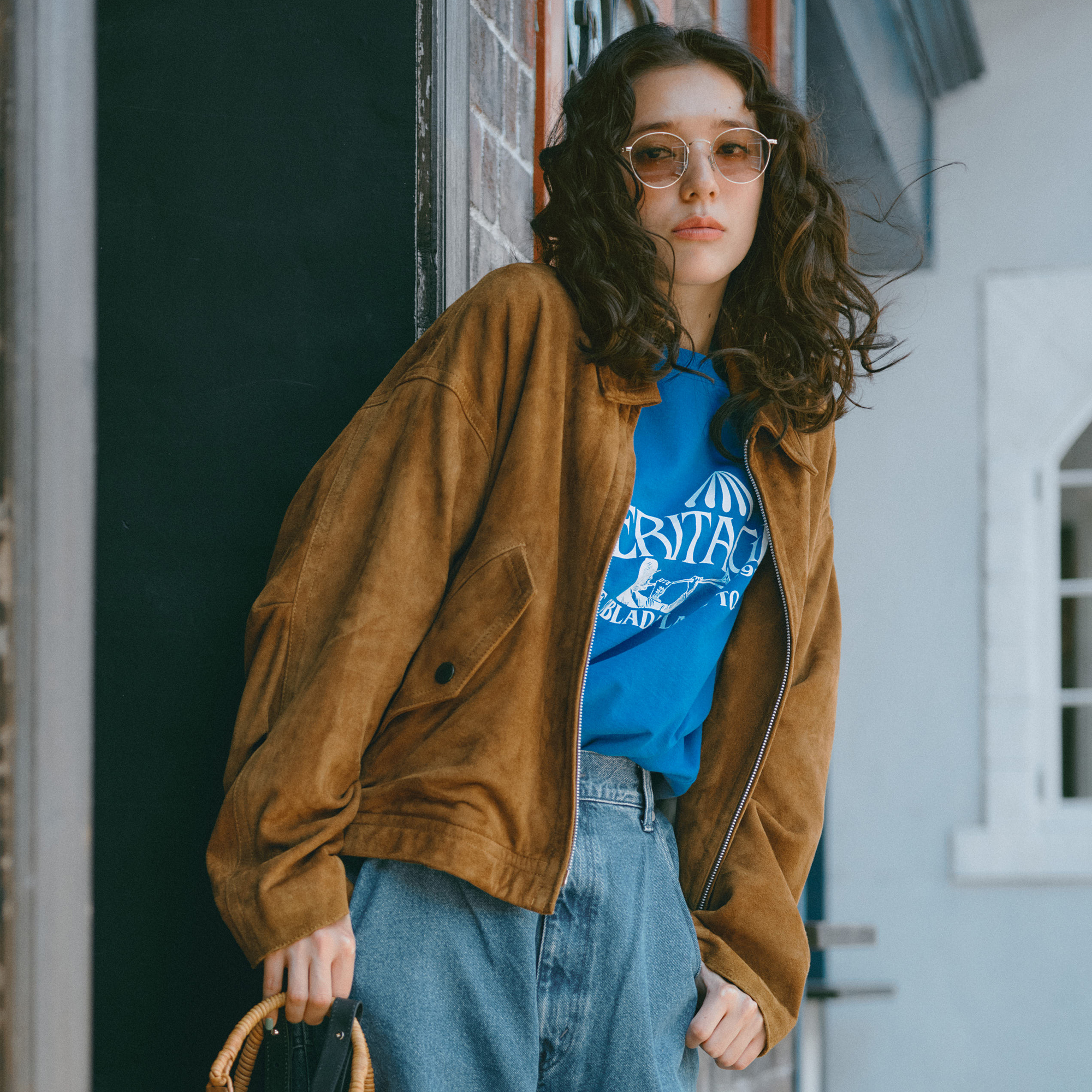 grancy/グランシー 良品✨ ジップデニムパンツ ブルー S ストリート