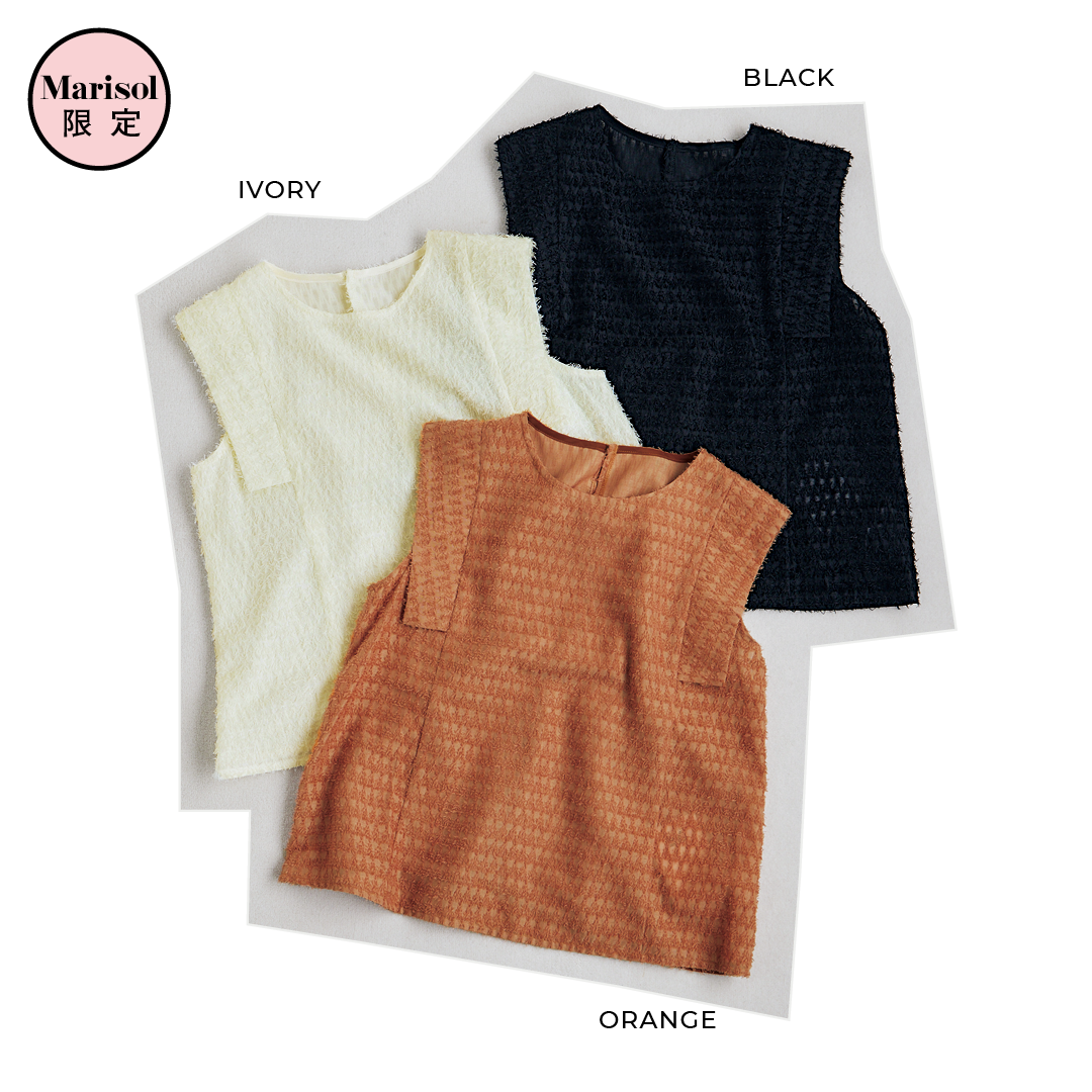 M7days【tomomiyuさんコラボ】ジャカードスクエアトップス