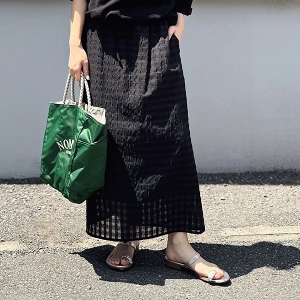 suadeoシアーギンガムスカート￥18,920