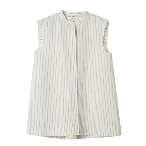 drawellノースリーブバックフレアシャツ￥28,600