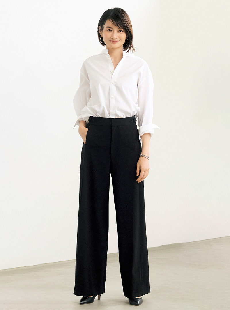 エクラプレミアム発！優美なセミワイドパンツ誕生 éclat2025年10月号特集