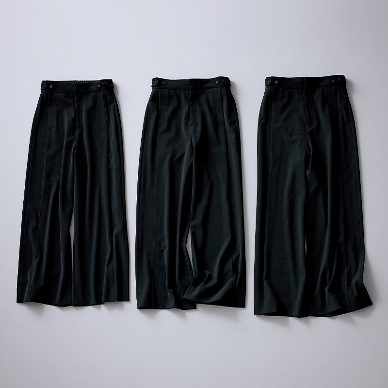 エクラプレミアム発！優美なセミワイドパンツ誕生 éclat2025年10月号特集