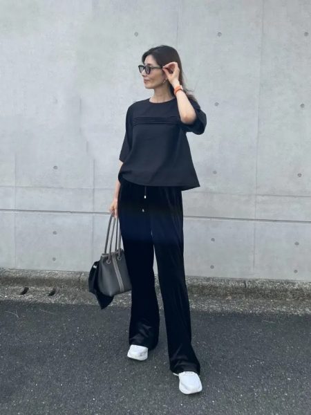 【エクラ 華組　梁瀬理砂さん】『E by eclat 』のシアーピンタックTブラウスを着回ししてみました