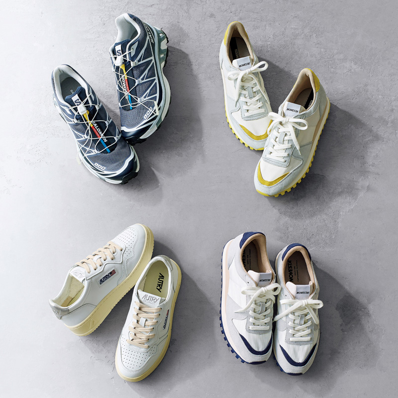 50代女性必見！秋コーデに似合うスニーカー4選 éclat2025年10月号特集