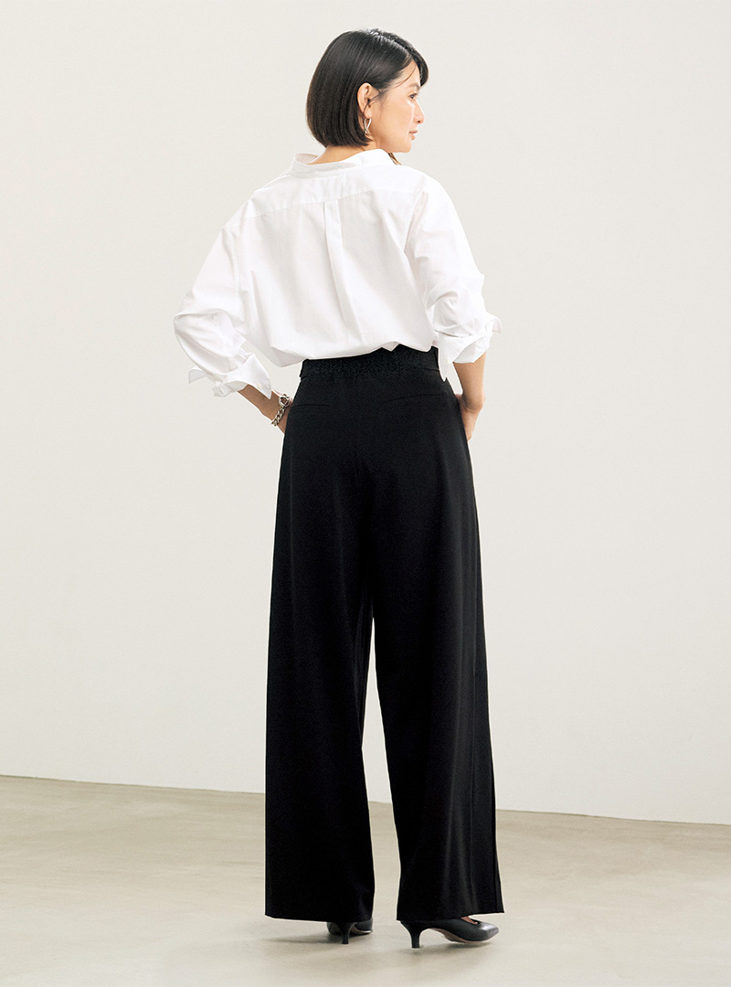 エクラプレミアム発！優美なセミワイドパンツ誕生 éclat2025年10月号特集