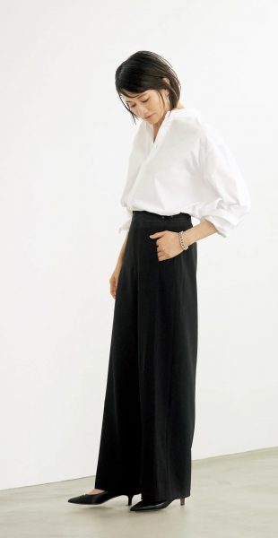 【50代 パンツ】E by éclat「優美なセミワイドパンツ」4つの魅力を徹底解説！