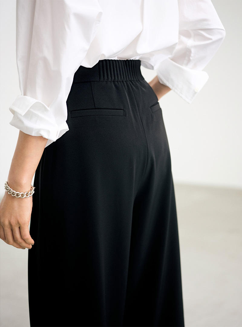 エクラプレミアム発！優美なセミワイドパンツ誕生 éclat2025年10月号特集