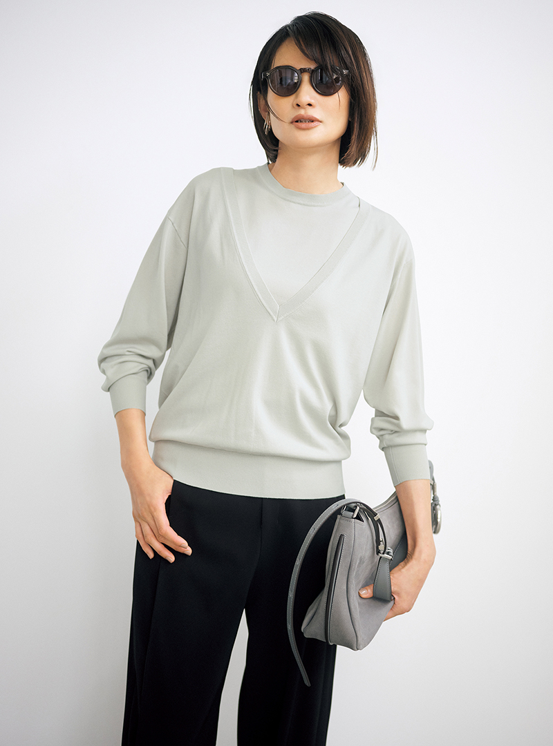 エクラプレミアム発！優美なセミワイドパンツ誕生 éclat2025年10月号特集