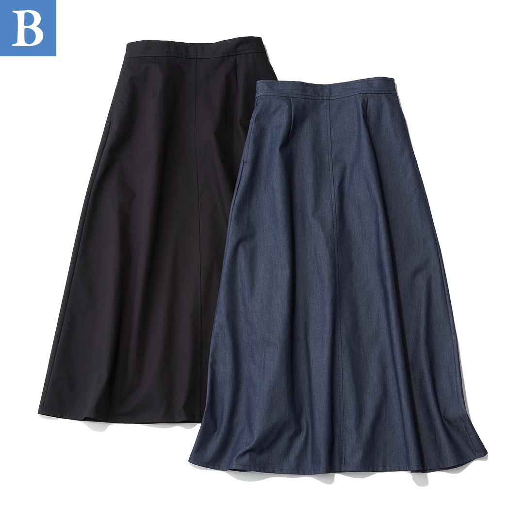 エムセブンデイズの【徳原文子さんコラボ】Aラインスカート
