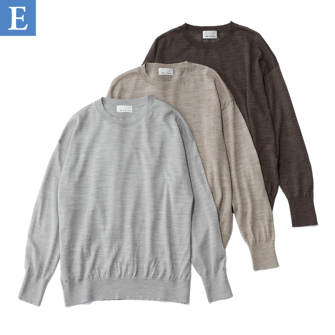 エムセブンデイズの【徳原文子さんコラボ】シアーニットトップス
