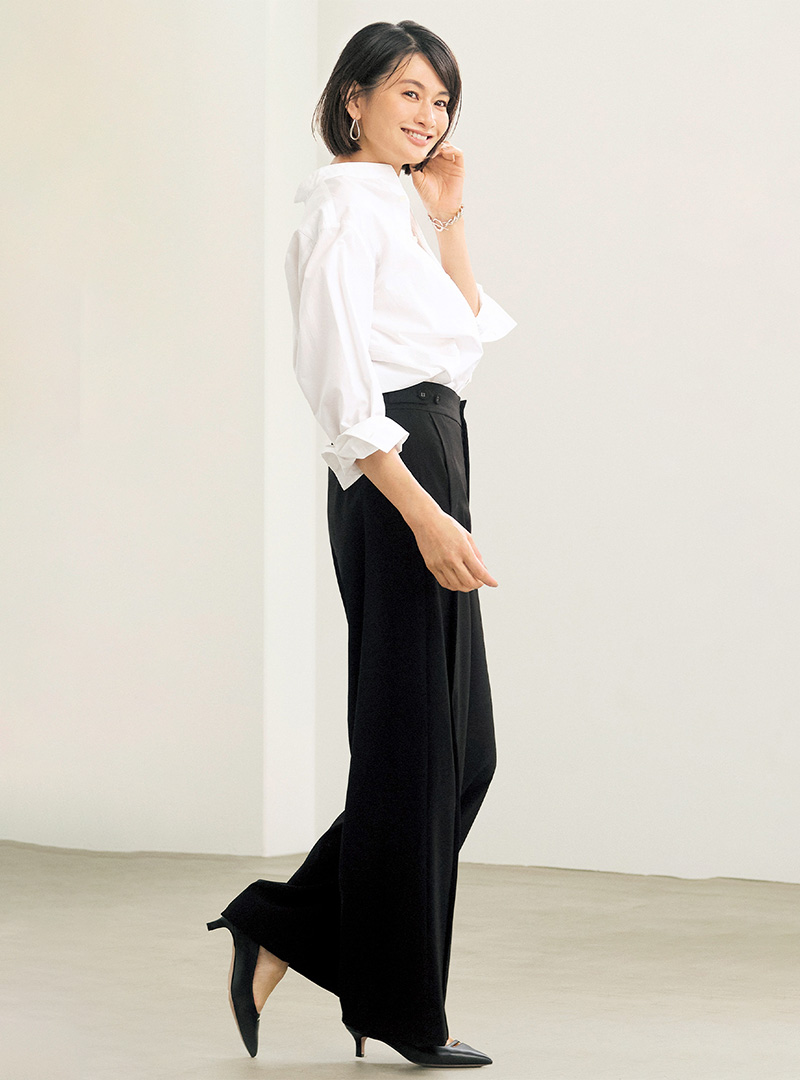 エクラプレミアム発！優美なセミワイドパンツ誕生 éclat2025年10月号特集