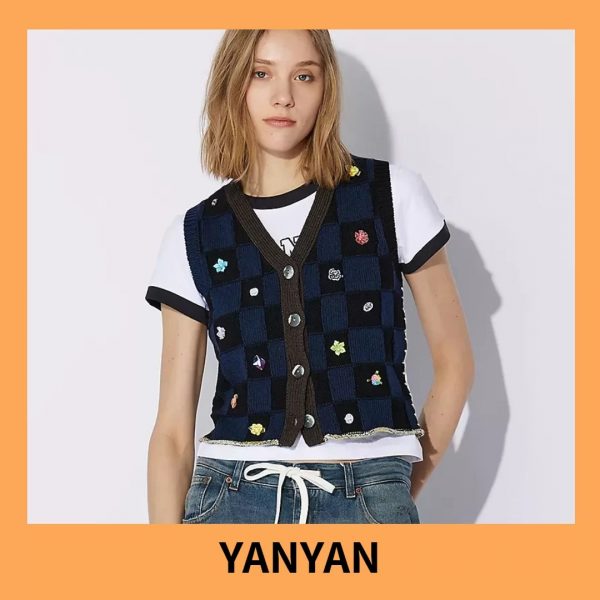 「YANYAN」のニットベストが使える！