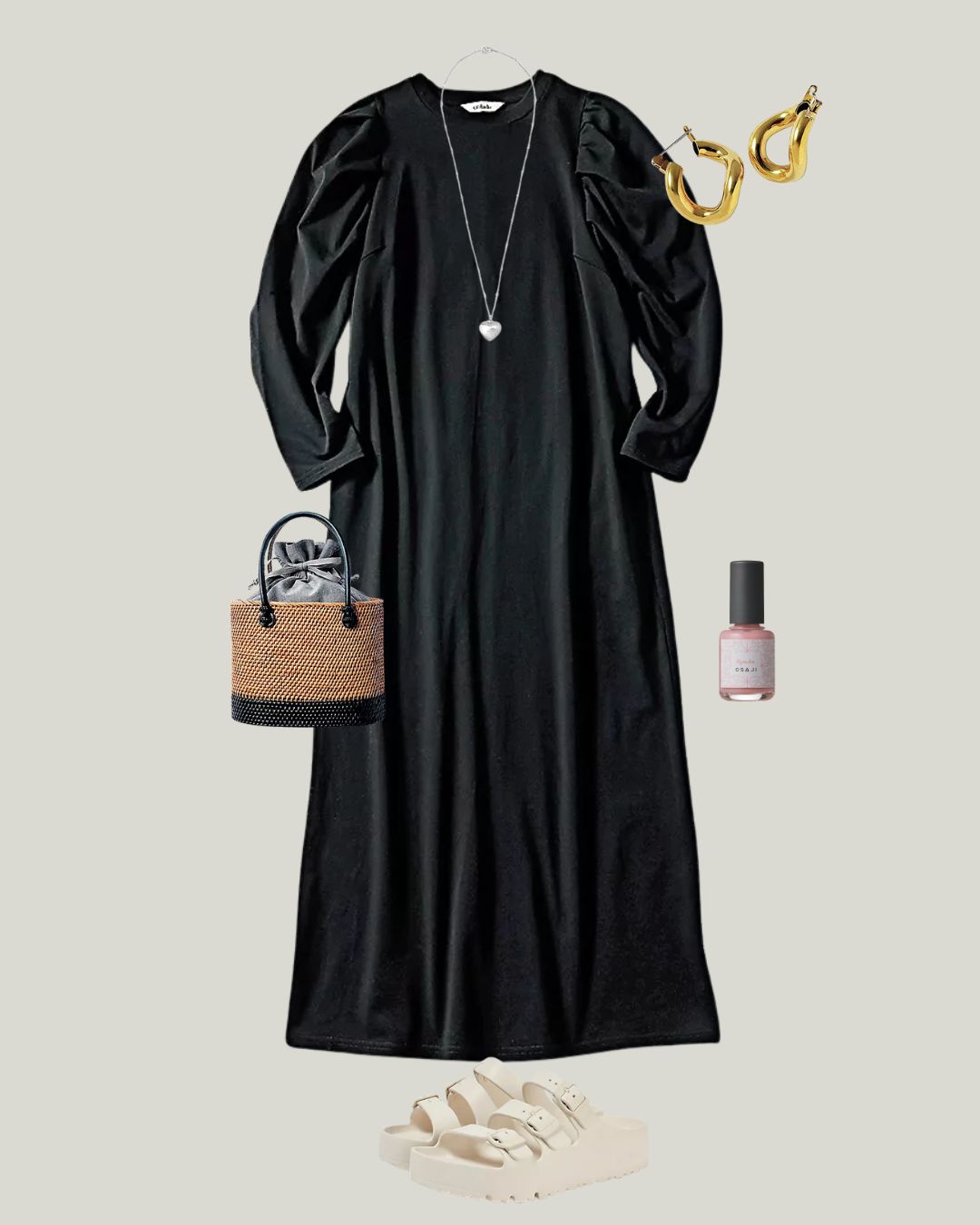 【休日オシャレ】1着でサマになる。頼れる夏の黒ワンピース2選。　#30代・40代大人の休日コーデ