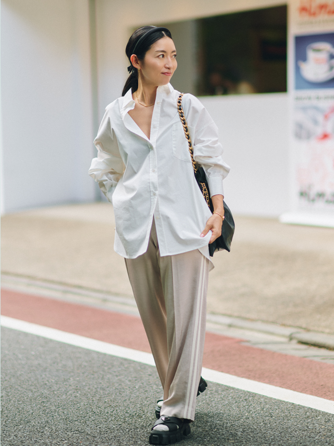 サードマガジンの【Marisol別注】オーガンジー袖カットソーコーデ