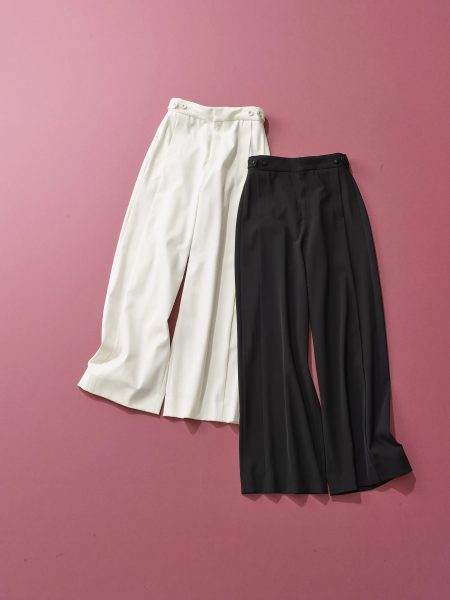 【50代 パンツ】E by éclat「優美なセミワイドパンツ」4つの魅力を徹底解説！