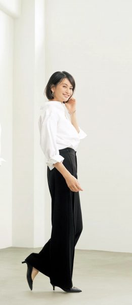 【50代 パンツ】E by éclat「優美なセミワイドパンツ」4つの魅力を徹底解説！