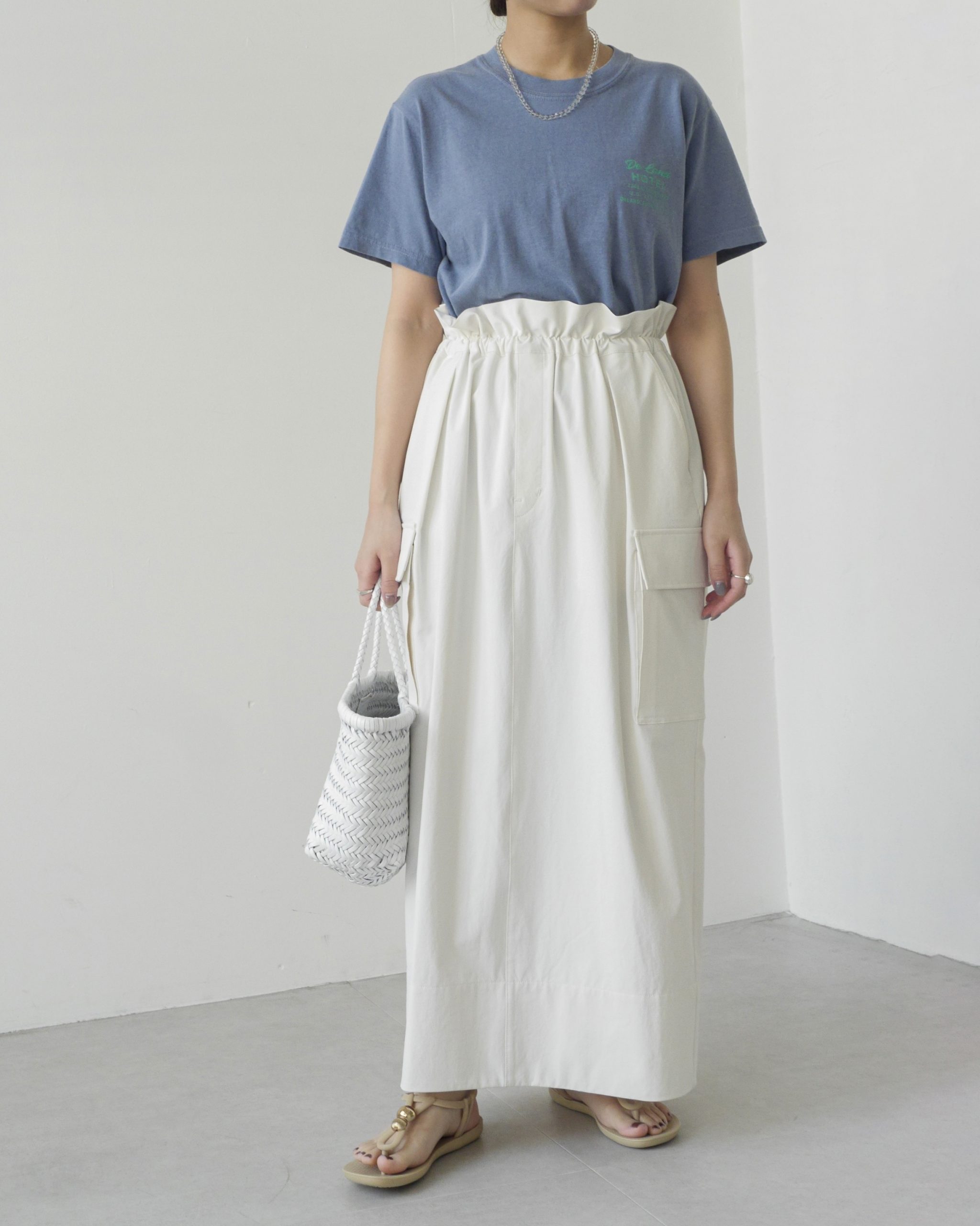 夏から秋まで着回せる！快適機能つきカーゴスカート【12closet】