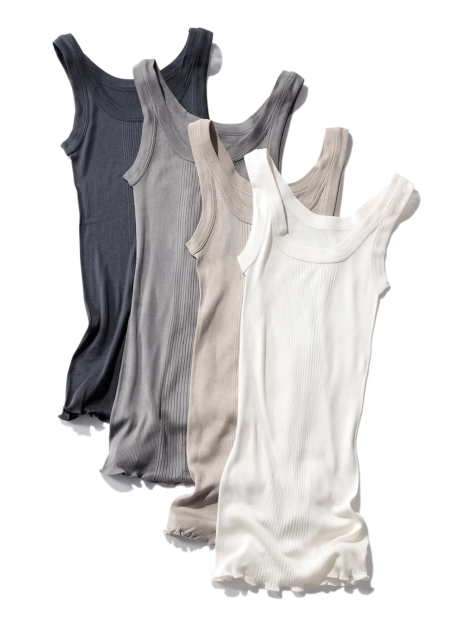 DRESS HERSELFシルクリブタンクトップ￥7,480