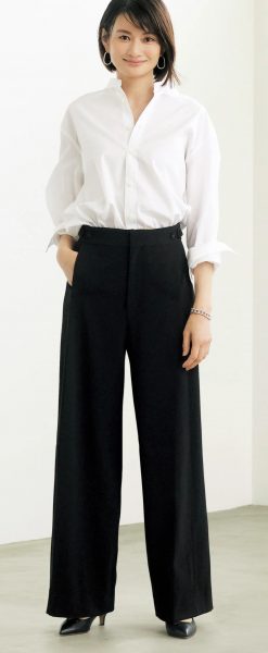 【50代 パンツ】E by éclat「優美なセミワイドパンツ」4つの魅力を徹底解説！