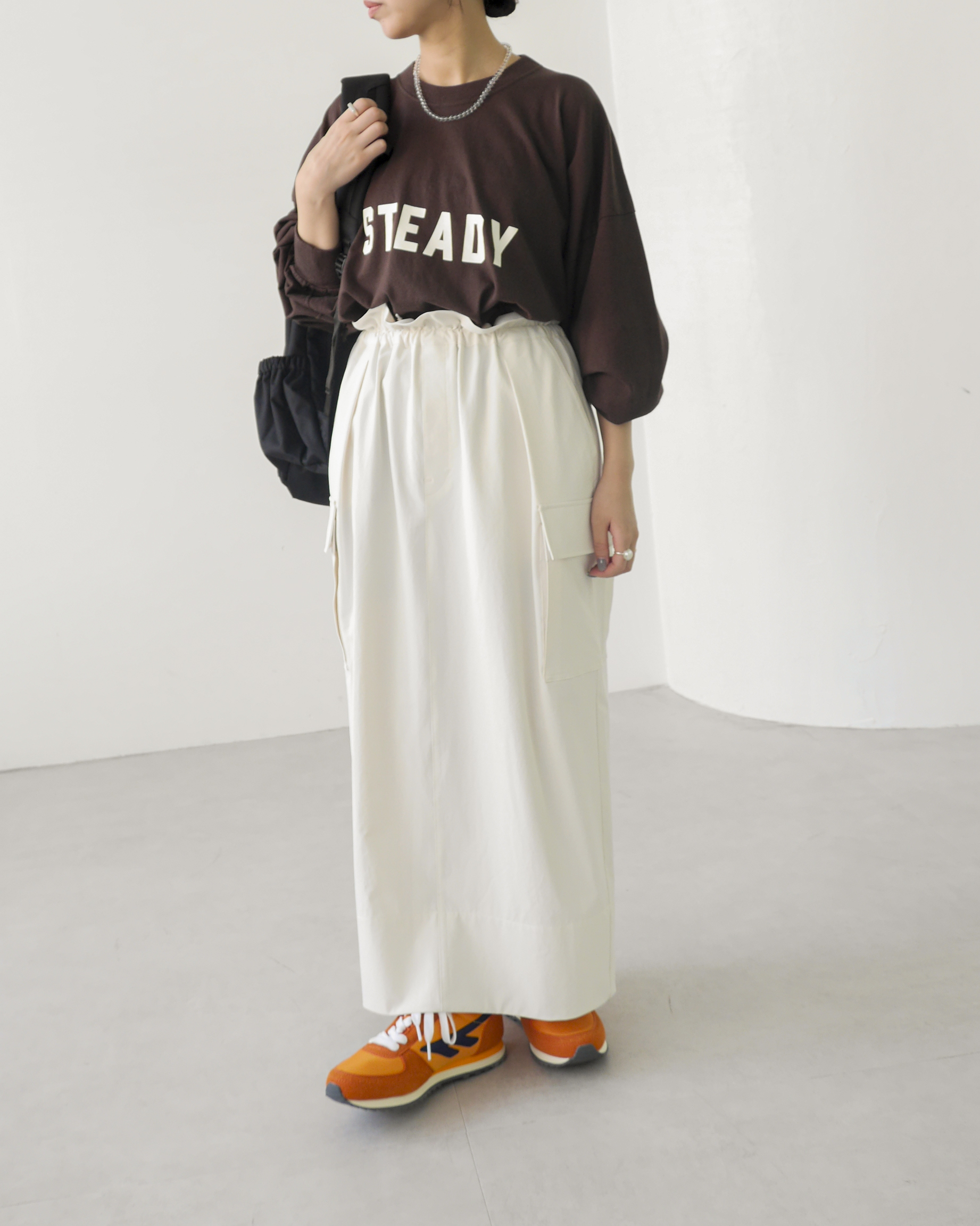 夏から秋まで着回せる！快適機能つきカーゴスカート【12closet】