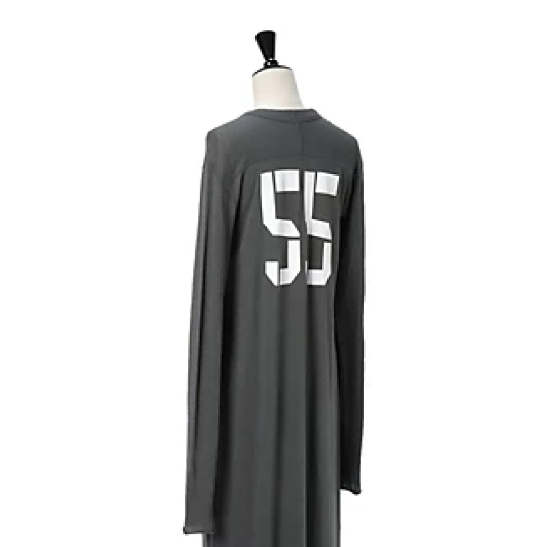 アンスクリアのコットンカシミヤナンバリングドレスサブカット