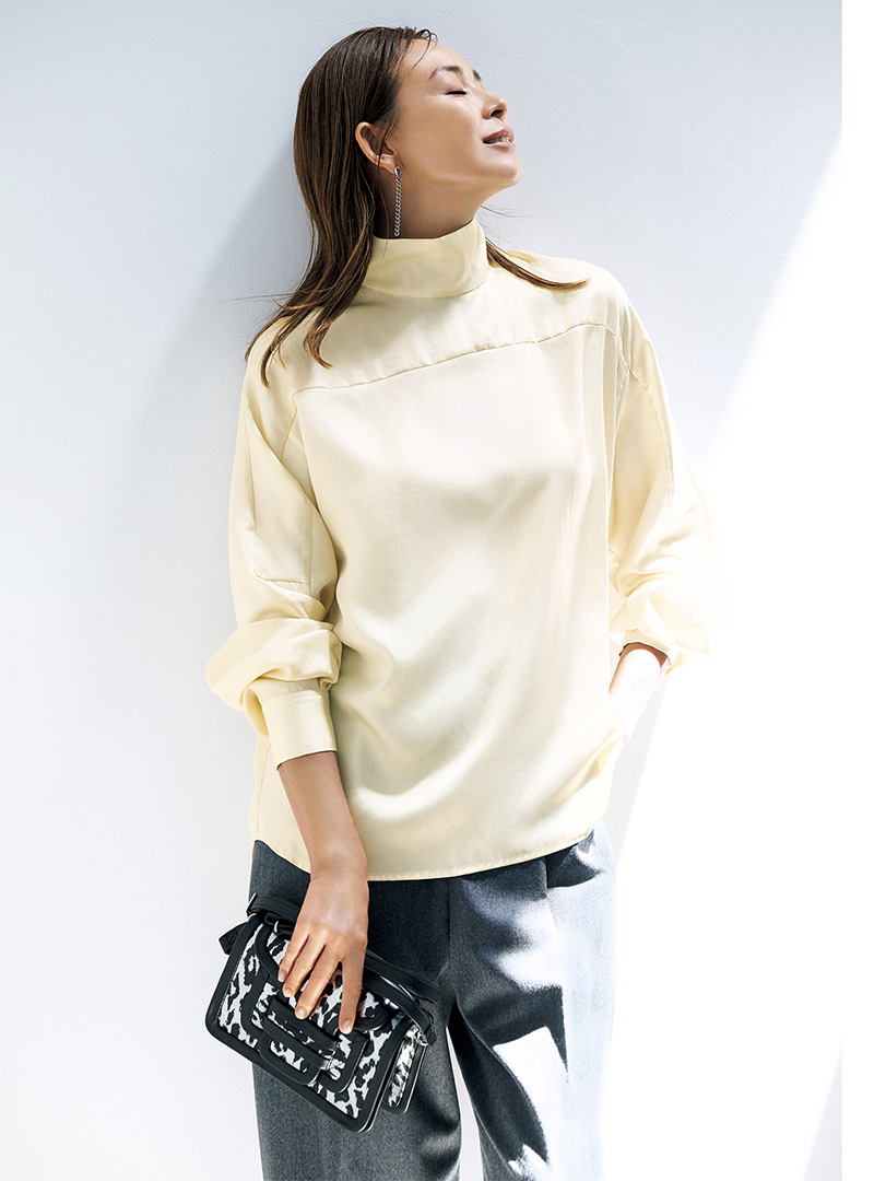 50代秋コーデ決定版！頼れる着映えトップス6選 éclat2025年10月号特集