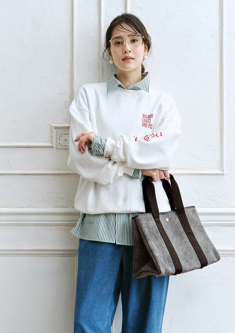 大容量なのにコーデに効く旬BAG