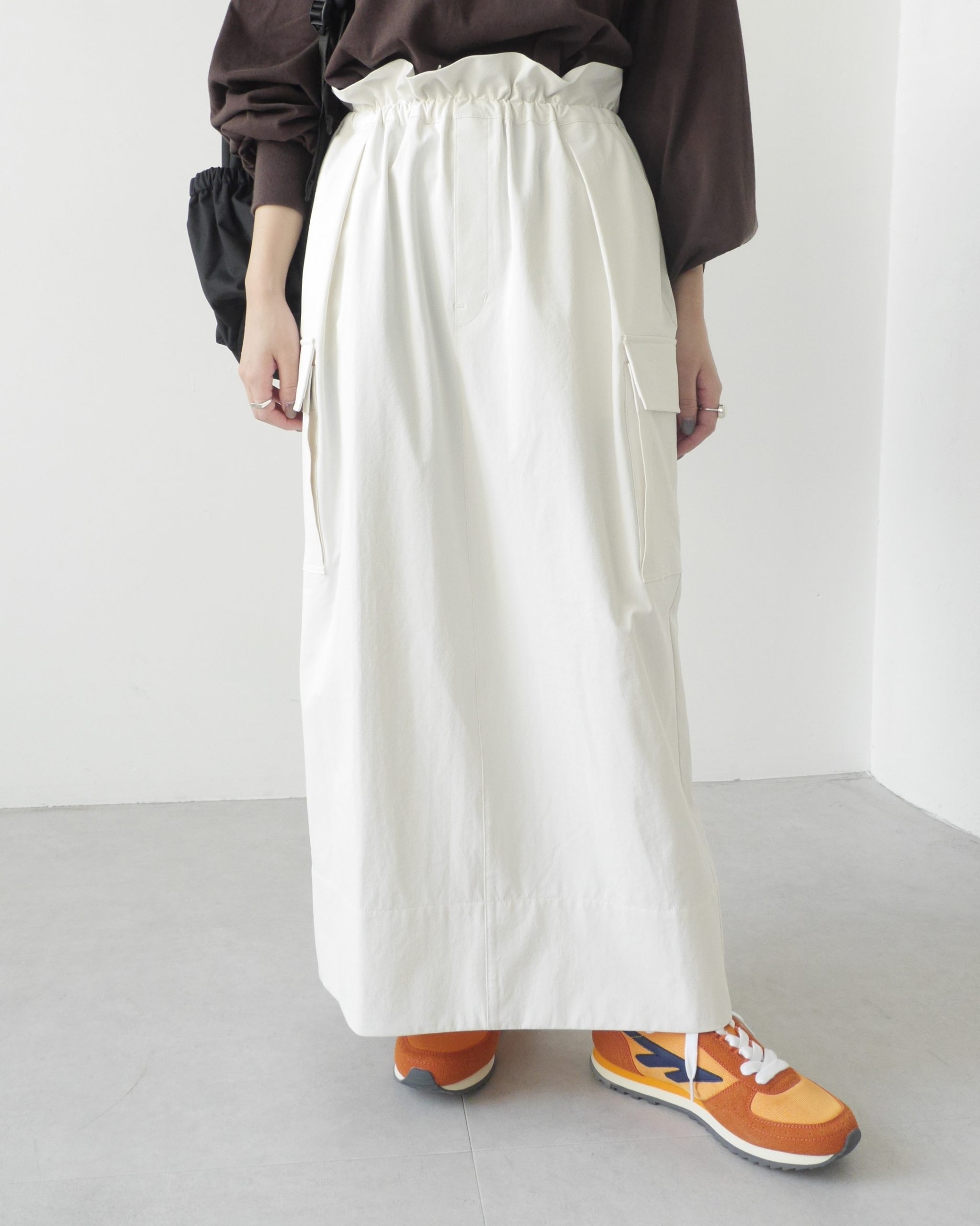 夏から秋まで着回せる！快適機能つきカーゴスカート【12closet】