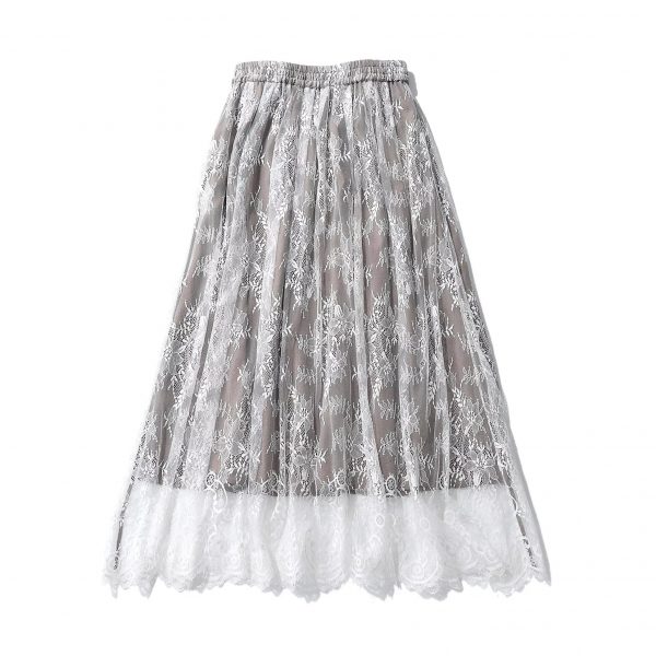 suadeo【大草直子さんコラボ】スカラップレーススカート￥19,800