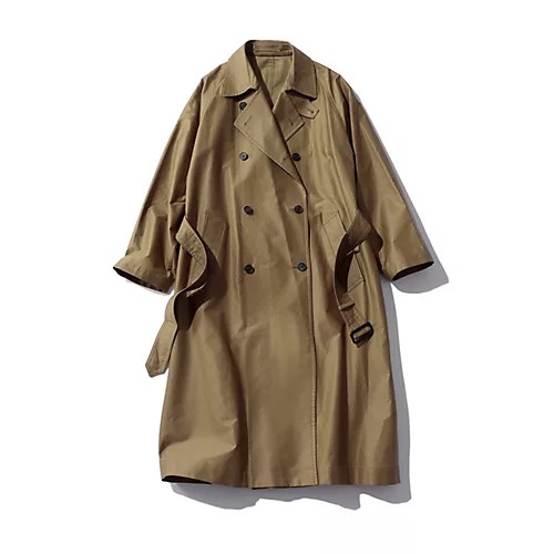 BOWTETECHNICAL COTTON OVER SIZING UNLINED TRENCH COAT￥165,000