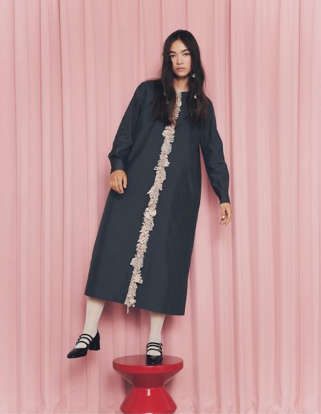 mina perhonen【SPURSHOP別注】forest paradeシルクドレス￥110,000