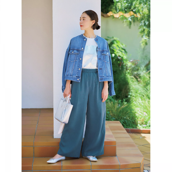 【着比べ＆コーディネートをご紹介！】晩夏＆初秋に頼れる 落ち感セミワイドパンツの魅力を徹底解説 #40代・50代コーデ#LEEマルシェ#12closet