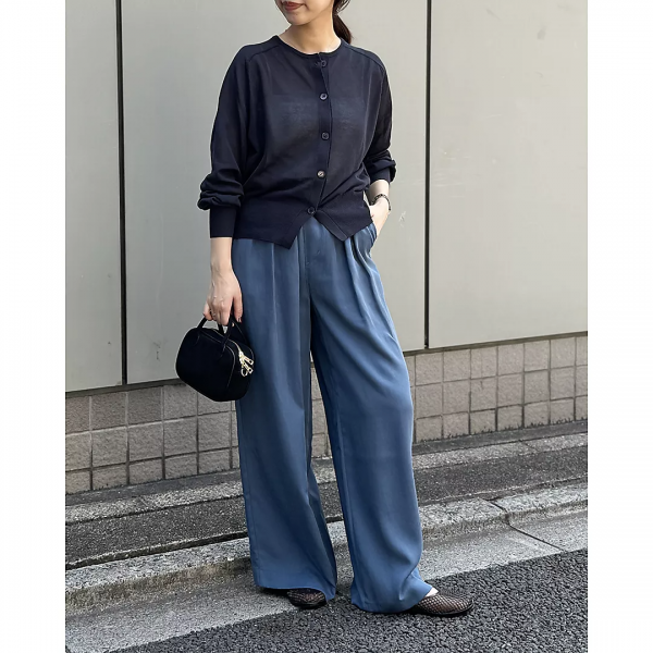 【着比べ＆コーディネートをご紹介！】晩夏＆初秋に頼れる 落ち感セミワイドパンツの魅力を徹底解説 #40代・50代コーデ#LEEマルシェ#12closet