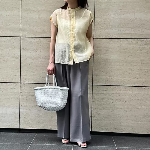 TICCA
ドットエンブロイダリーフレンチシャツ
￥26,400