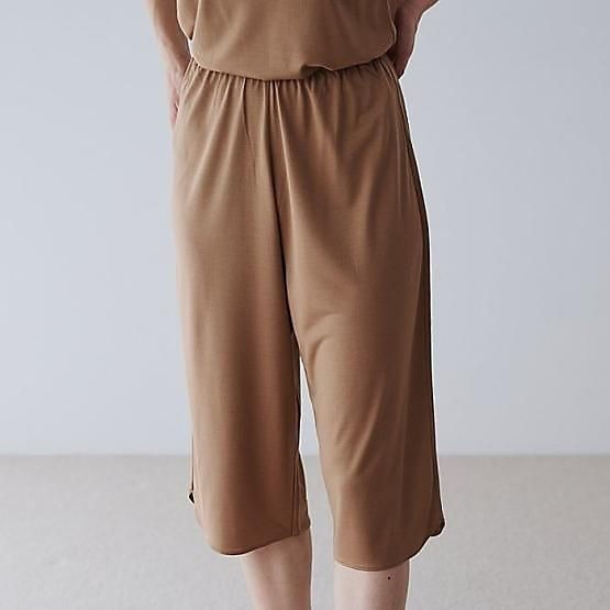 DRESS HERSELFインナー／シルク ロングキュロットペチコート【洗濯機可】￥15,400