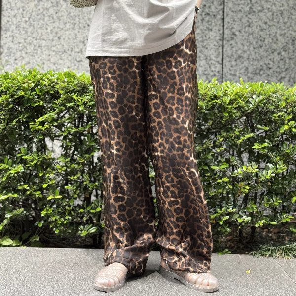 manipuriストレートパンツnewレオパード￥48,400