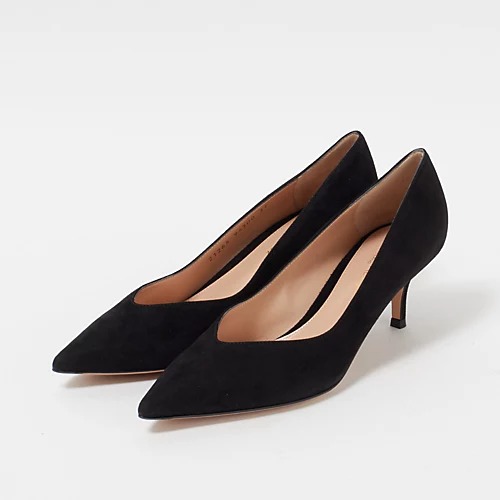 Gianvito Rossiポインテッドトゥパンプス(スエード)¥105,600