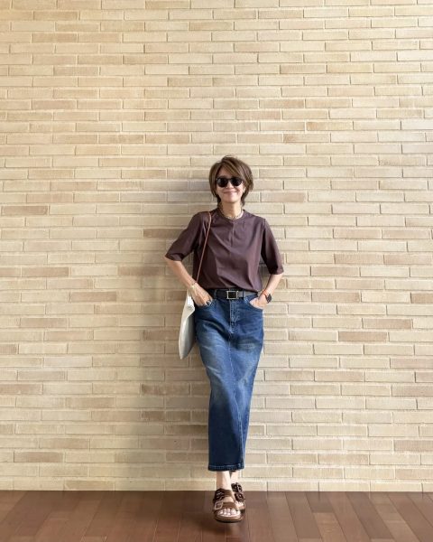 【エクラ 華組　鈴木たま江さん】E by eclat 大人五分袖パックTシャツ