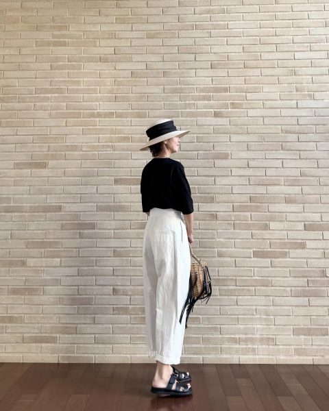 【エクラ 華組　鈴木たま江さん】E by eclat 大人五分袖パックTシャツ