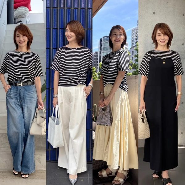 【エクラ 華組　鈴木たま江さん】E by eclat 大人五分袖パックTシャツ