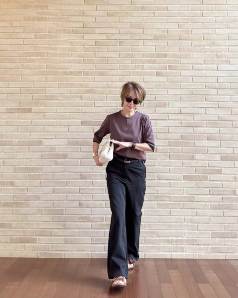 【エクラ 華組　鈴木たま江さん】E by eclat 大人五分袖パックTシャツ