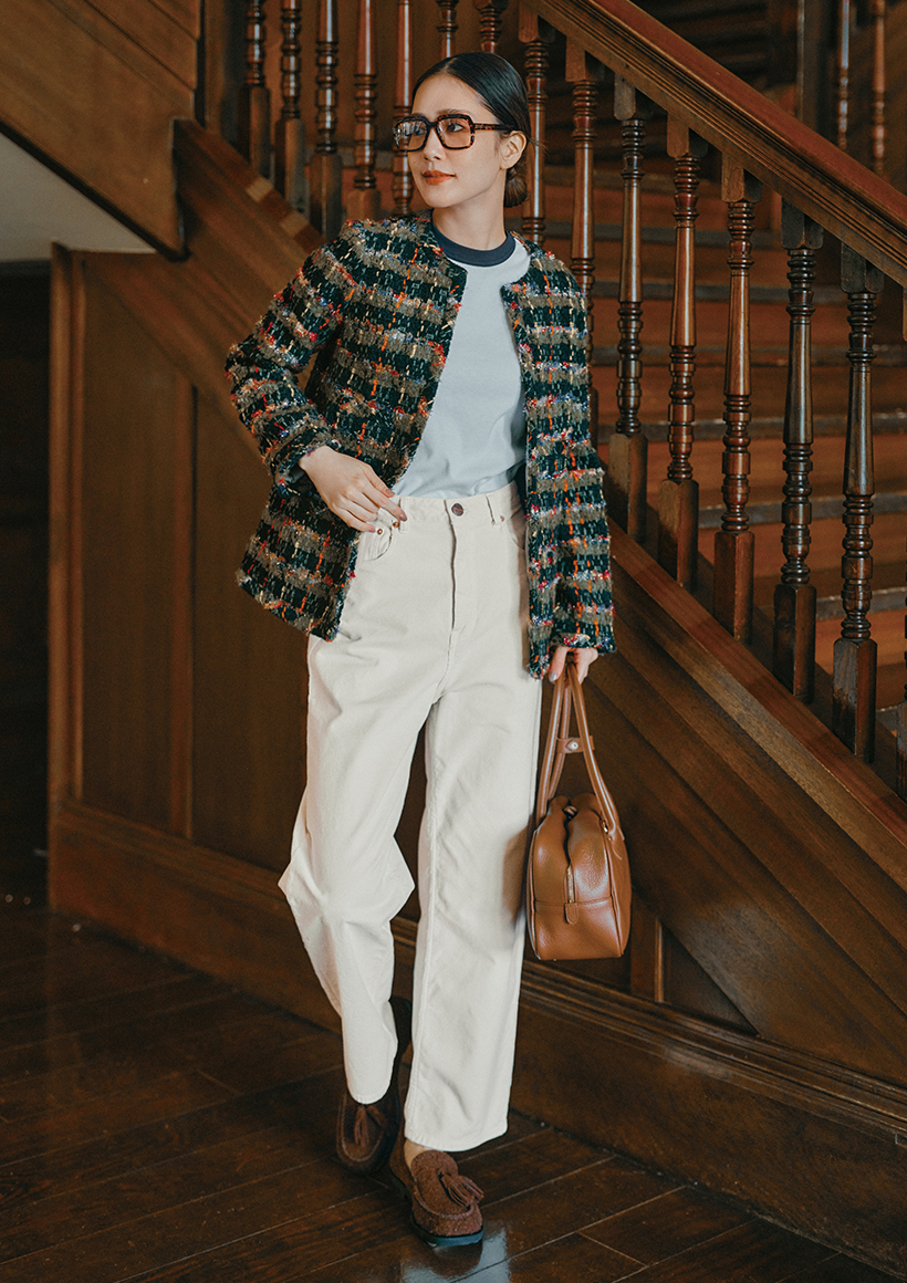 「メンズライク・パンツ」×「定番アイテム」で叶うトレンドコーデ♡