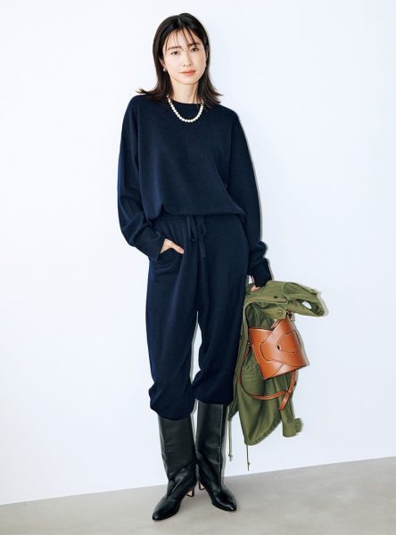 50代が輝く！スタイリスト斉藤くみ×E by éclatの秋冬新作５アイテム éclat2025年11月号特集