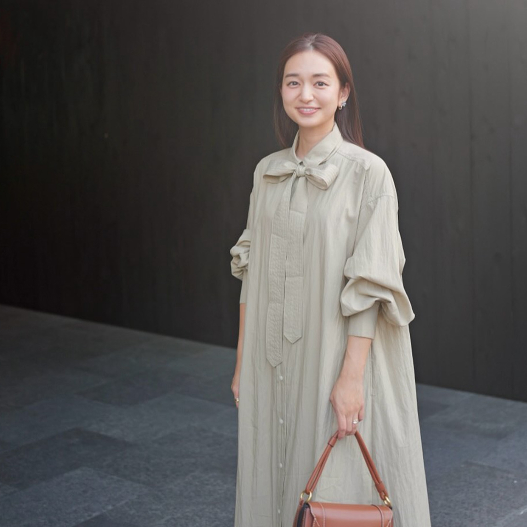 【後藤晴菜さんのリアルSNAP】suadeo×大草直子さんコラボ「3シーズンシャツワンピース」を着用いただきました！
