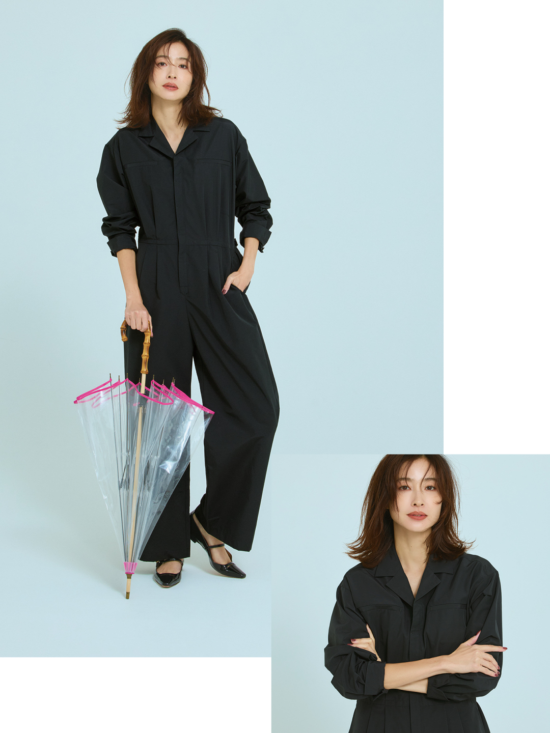 加藤かすみ×サードマガジンの【Marisol別注】撥水オールインワンコーデ