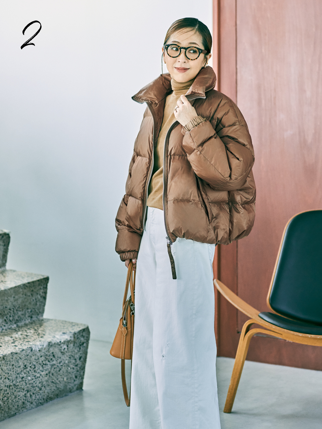 bemi×アッパーハイツの【Marisol別注】Lachenショートダウンコーデ2